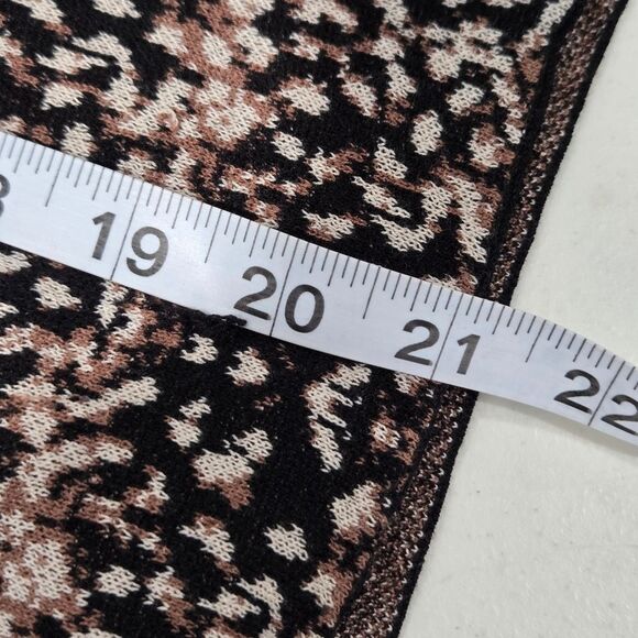 BCBGMaxazria Black and Tan Patterned Sweater Jacket - Picture 9 of 9